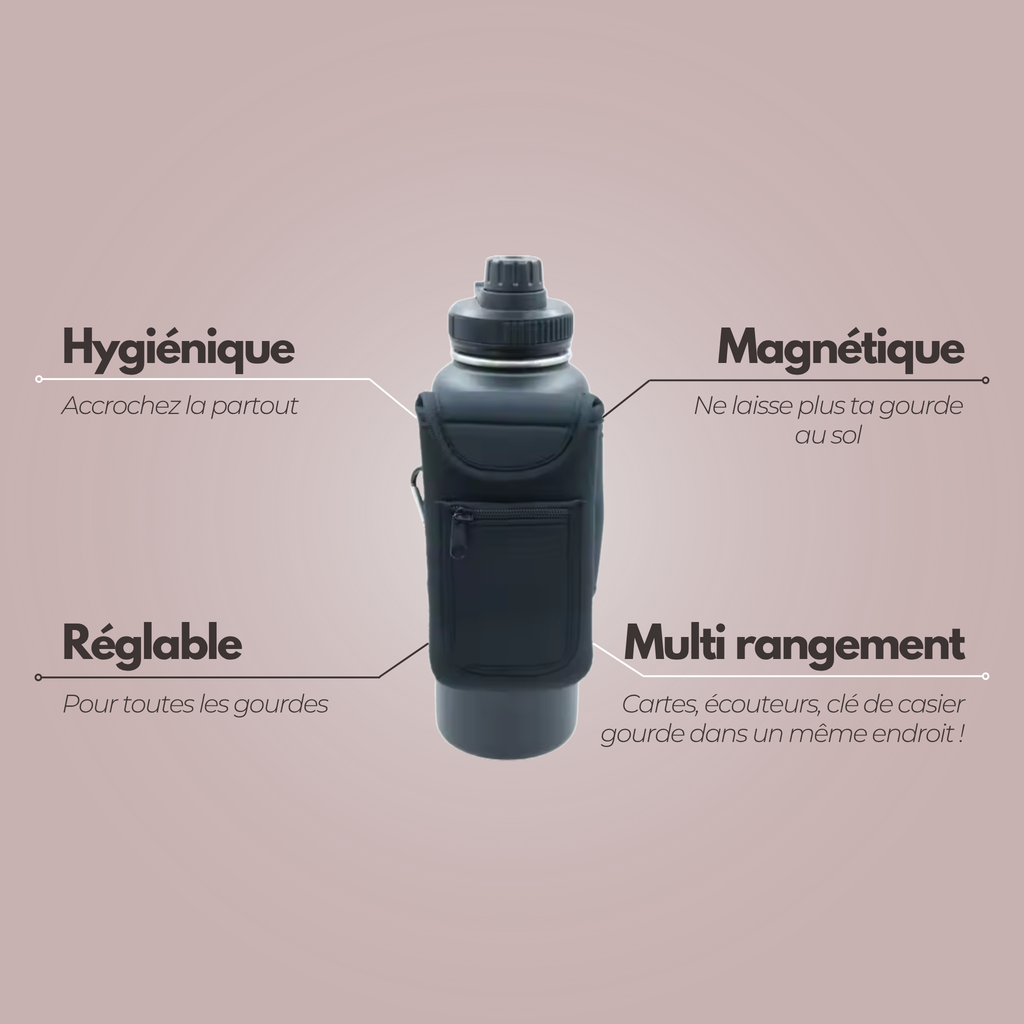 Support bouteille aimantée