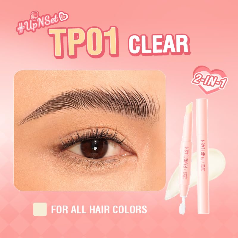 Cire à Sourcils Transparente – Crayon Cire Waterproof avec Pointe Biseautée – Fixation Longue Durée & Mise en Forme des Sourcils
