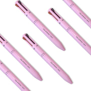 Crayon Maquillage 4-en-1 – Lipliner, Eyeliner, Sourcils et Highlighter – 4 Couleurs Personnalisables