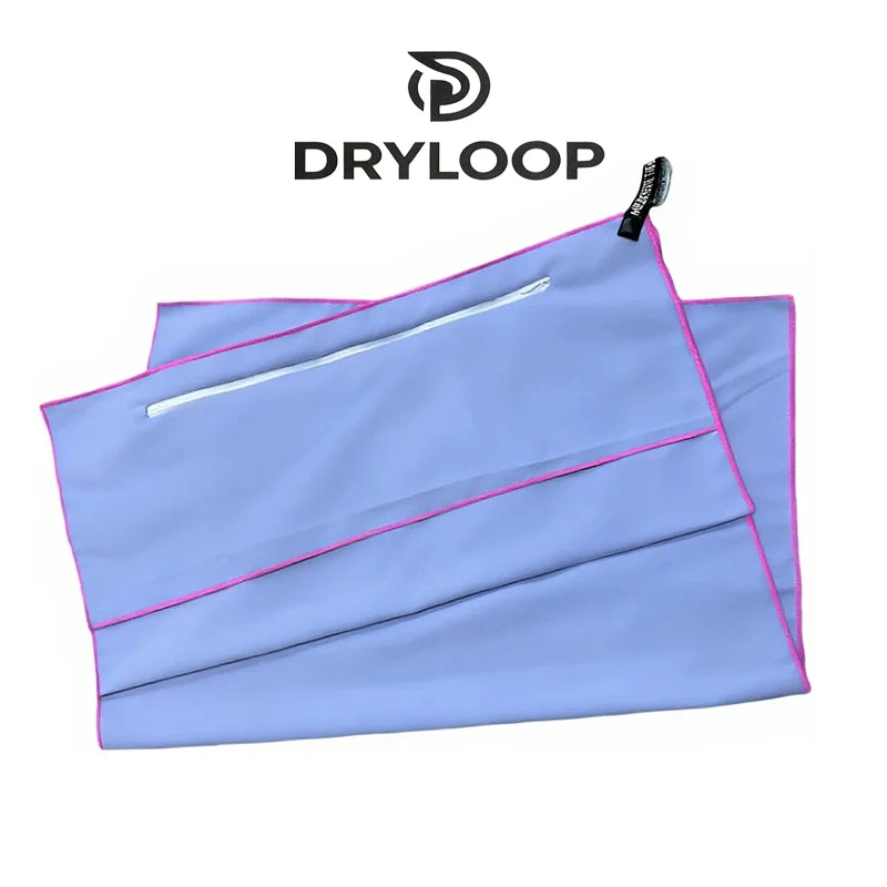 Serviette de sport avec poche zippée, choix de couleurs assorties