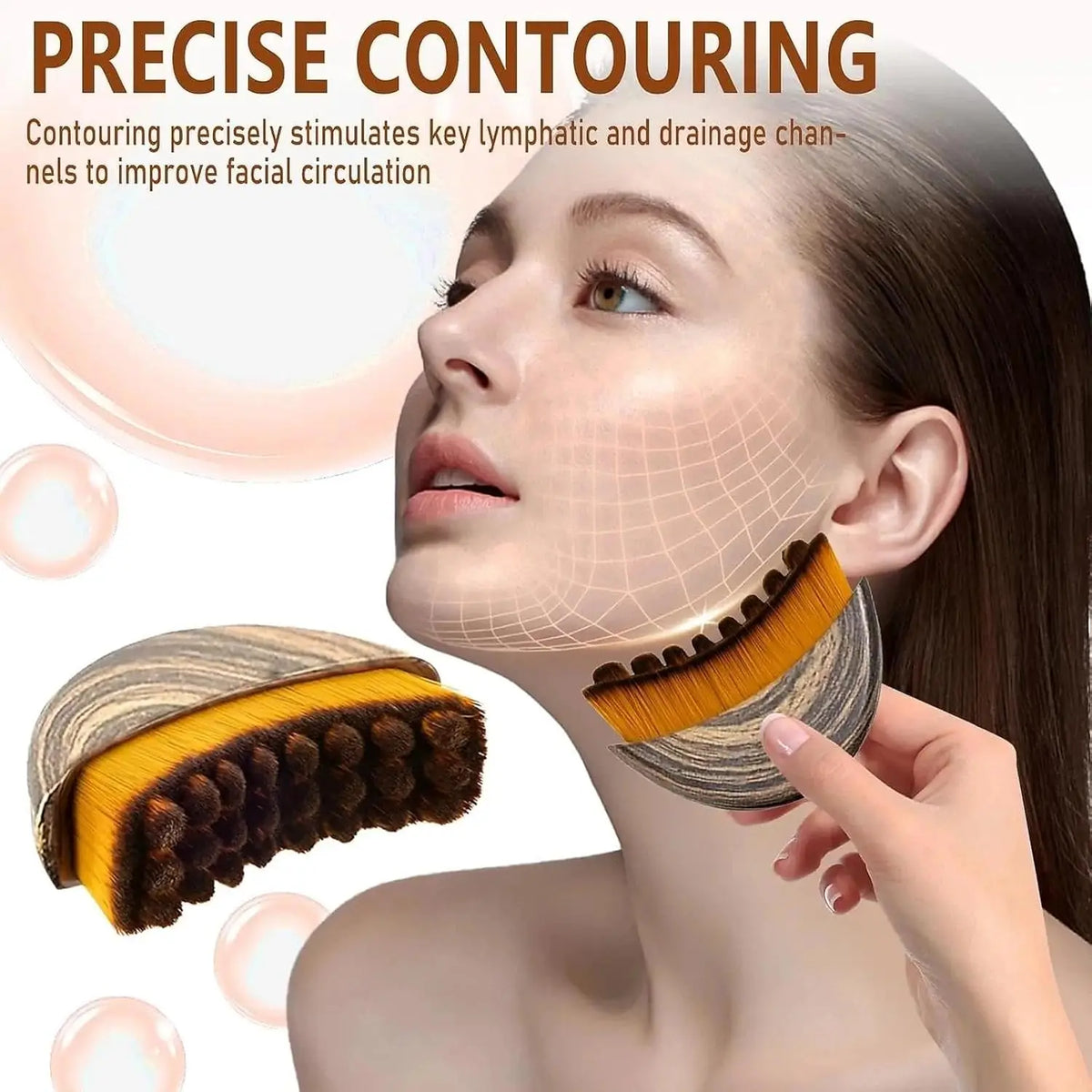 Brosse visage drainante