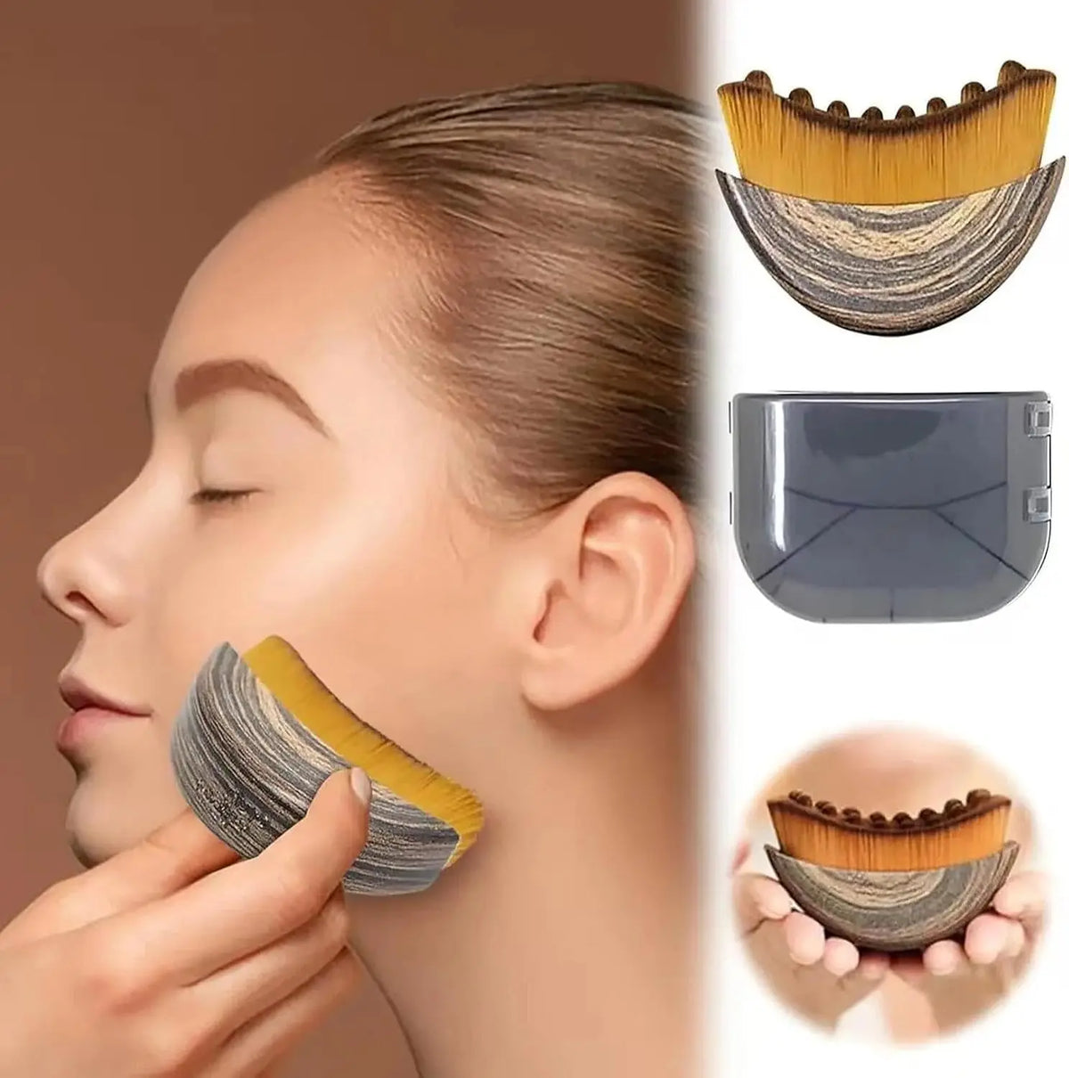 Brosse visage drainante