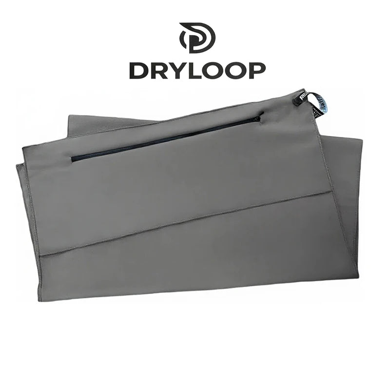 Serviette de sport avec poche zippée, choix de couleurs assorties