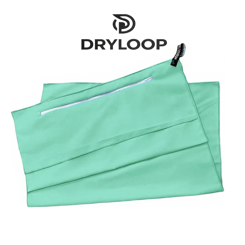 Serviette de sport avec poche zippée, choix de couleurs assorties