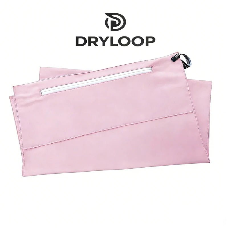Serviette de sport avec poche zippée, choix de couleurs assorties